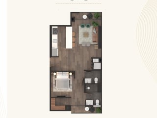 Apartamento en Venta de 1 habitación en Casa Taure Zona 10 - 3