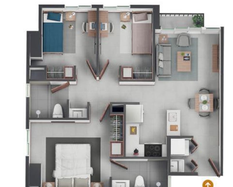 Apartamento en renta en Parque San Jorge, Zona 11