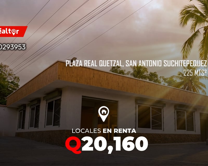 Locales en renta en Plaza Real Quetzal San Antonio Suchitepequez