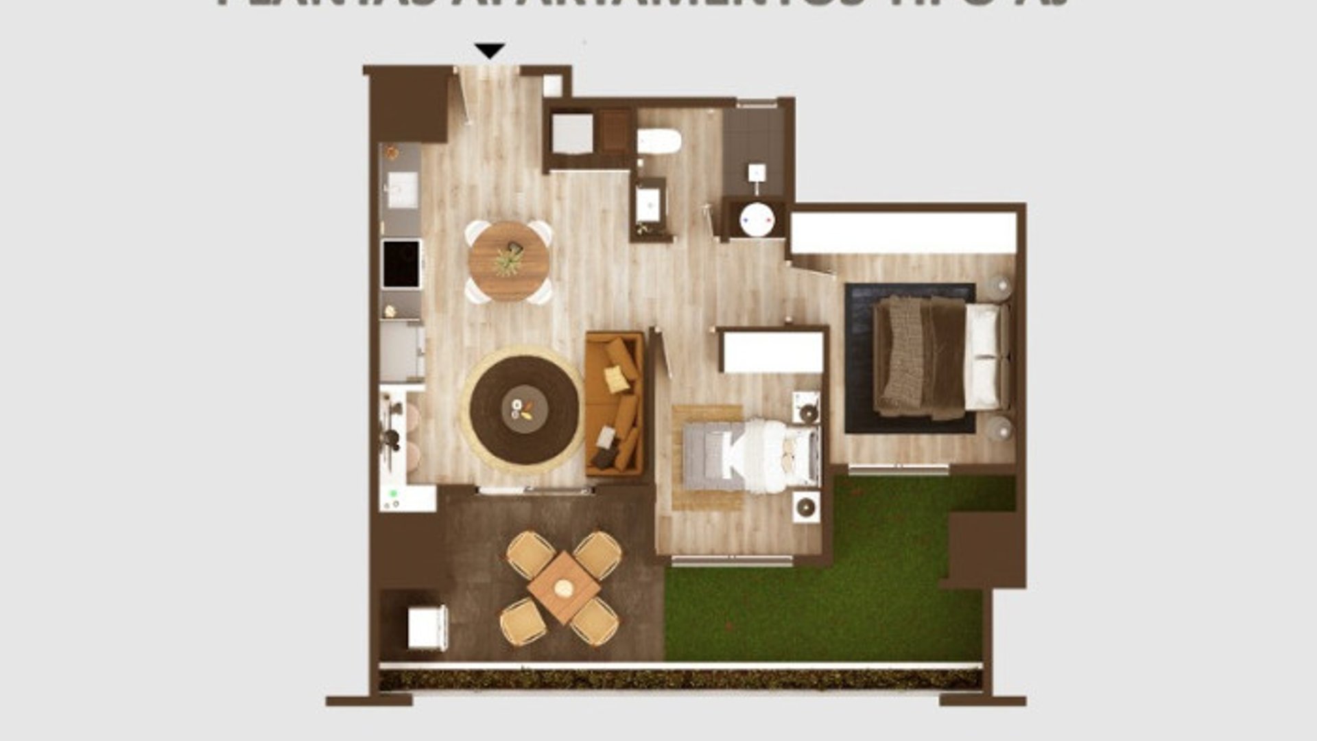 Apartamento en venta NUEVO EN ZONA 10 de 1 habitación - Miniatura 9