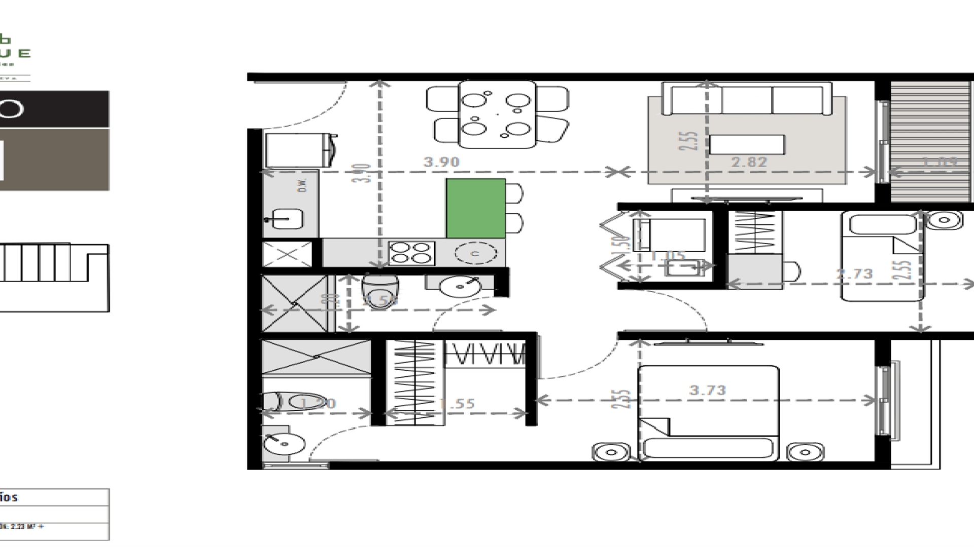 Vendo Apartamento en Edificio Rocke zona 2