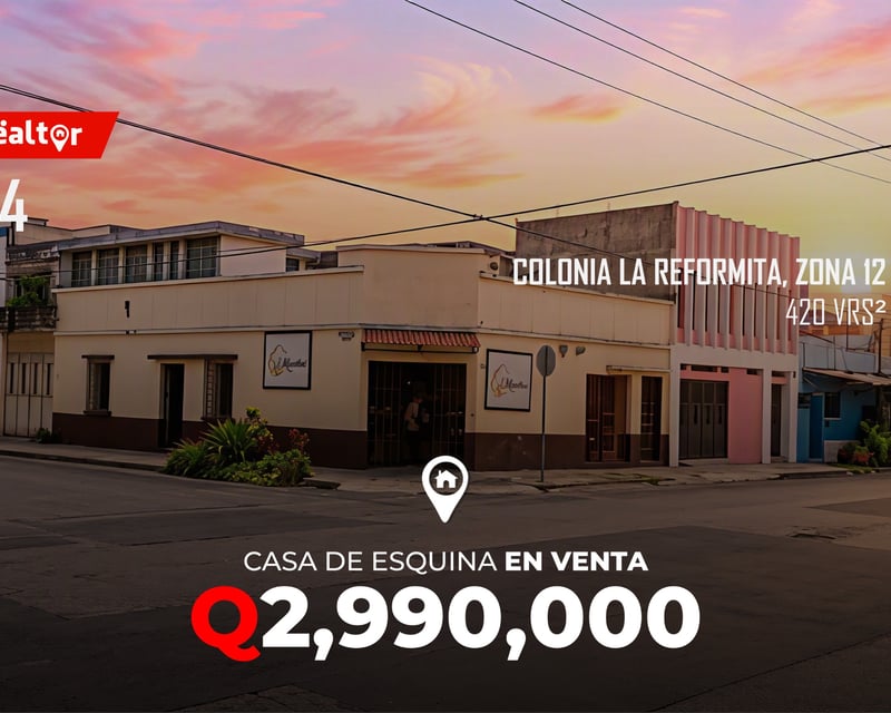 Propiedad Comercial en Venta en La Reformita zona 12 