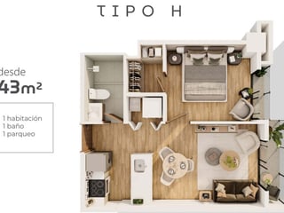 Venta de apto en ACRES zona 15 - Image 1