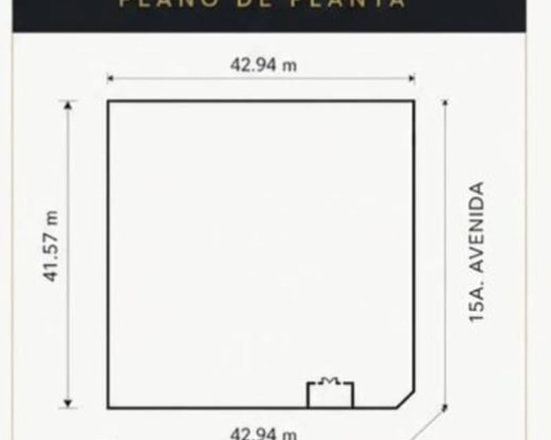VENDO TERRENO EN ESQUINA SOBRE 12 CALLE  ZONA 1, GERONA REF.6942  1,786 M2,