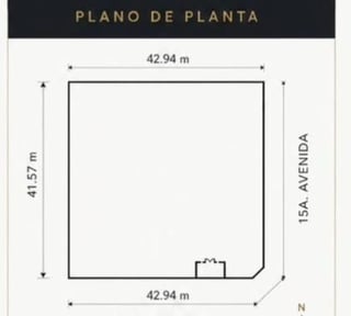 VENDO TERRENO EN ESQUINA SOBRE 12 CALLE  ZONA 1, GERONA REF.6942  1,786 M2,