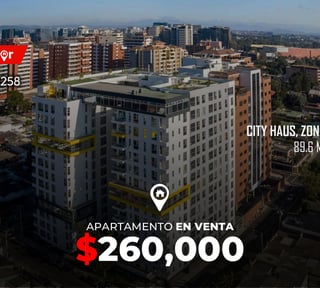 Apartamento en Venta en Edificio City Haus, zona 10
