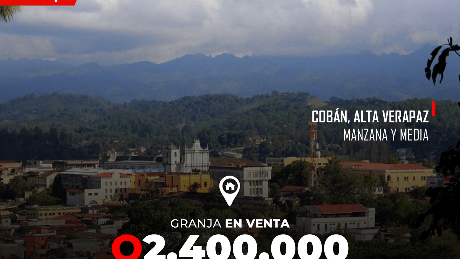Granja en Venta en Cobán, Alta Verapaz 