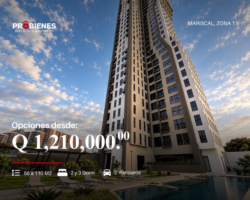 Apartamentos de 2 y 3 dormitorios en zona 11 - Avenida Mariscal