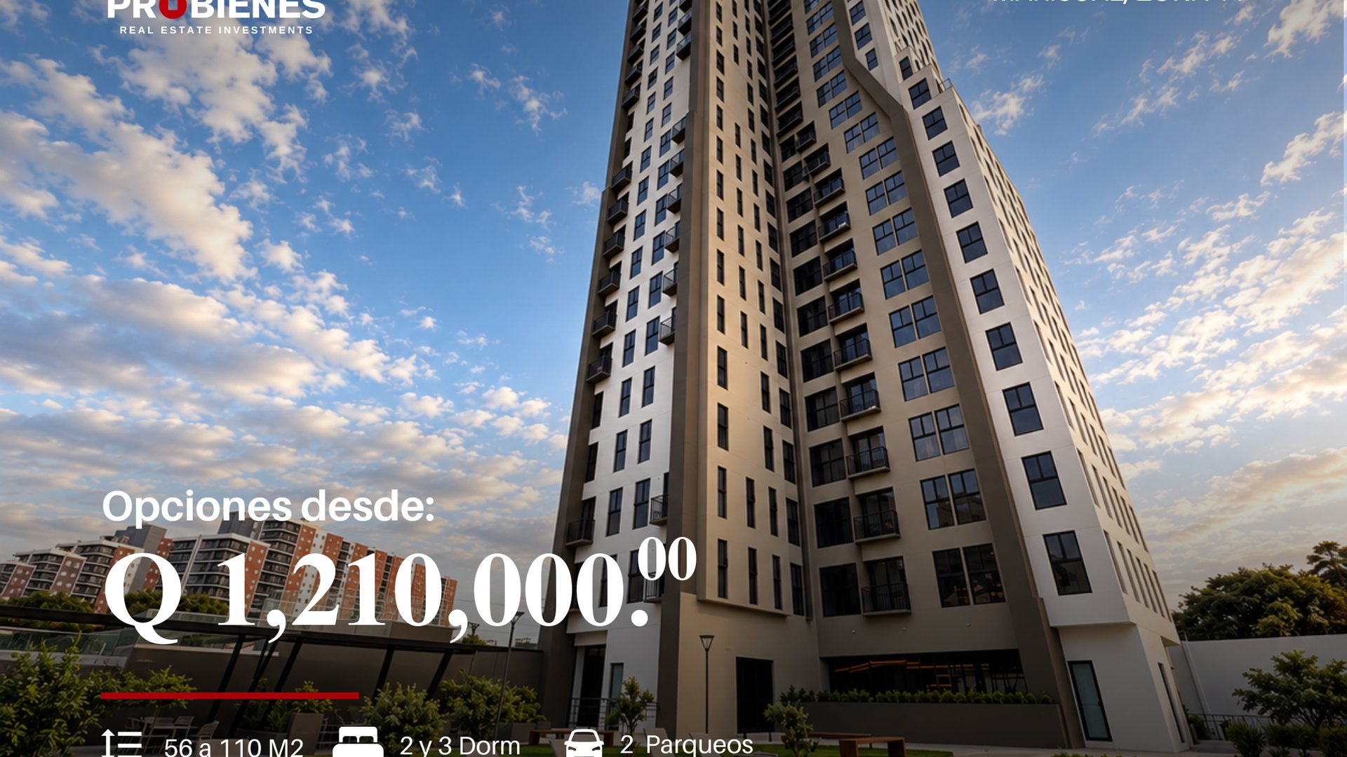 Apartamentos de 2 y 3 dormitorios en zona 11 - Avenida Mariscal