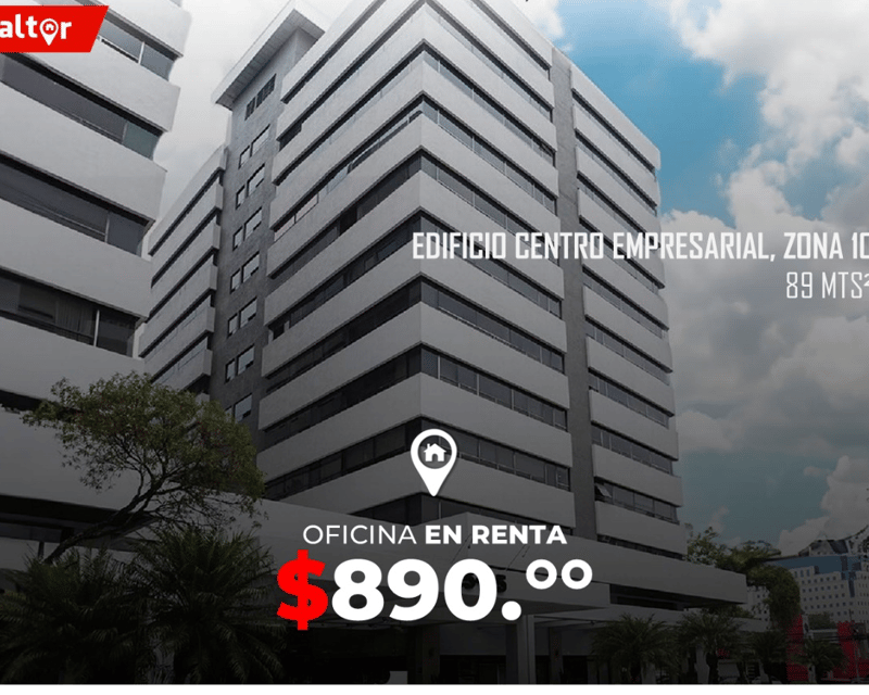 Oficina en Renta en Edificio Centro Empresarial, zona 10