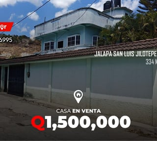 Casa en venta en Jalapa San Luis Jilotepeque  