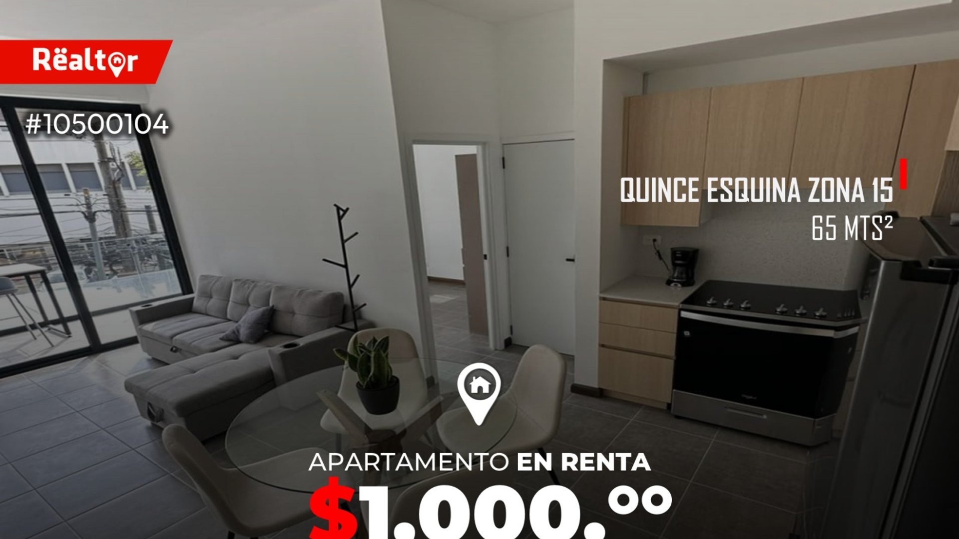 Apartamento en renta en Quince Esquina zona 15