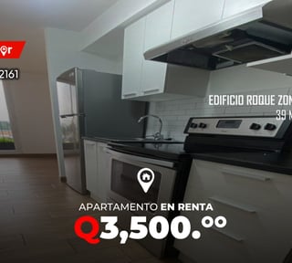 Apartamento en renta en Edificio Roque zona 2