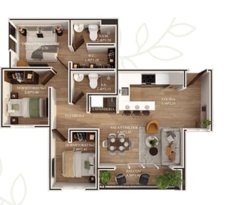 Vendo Apartamento  Tipo  " A y D " en Torre Paseo del Bosque