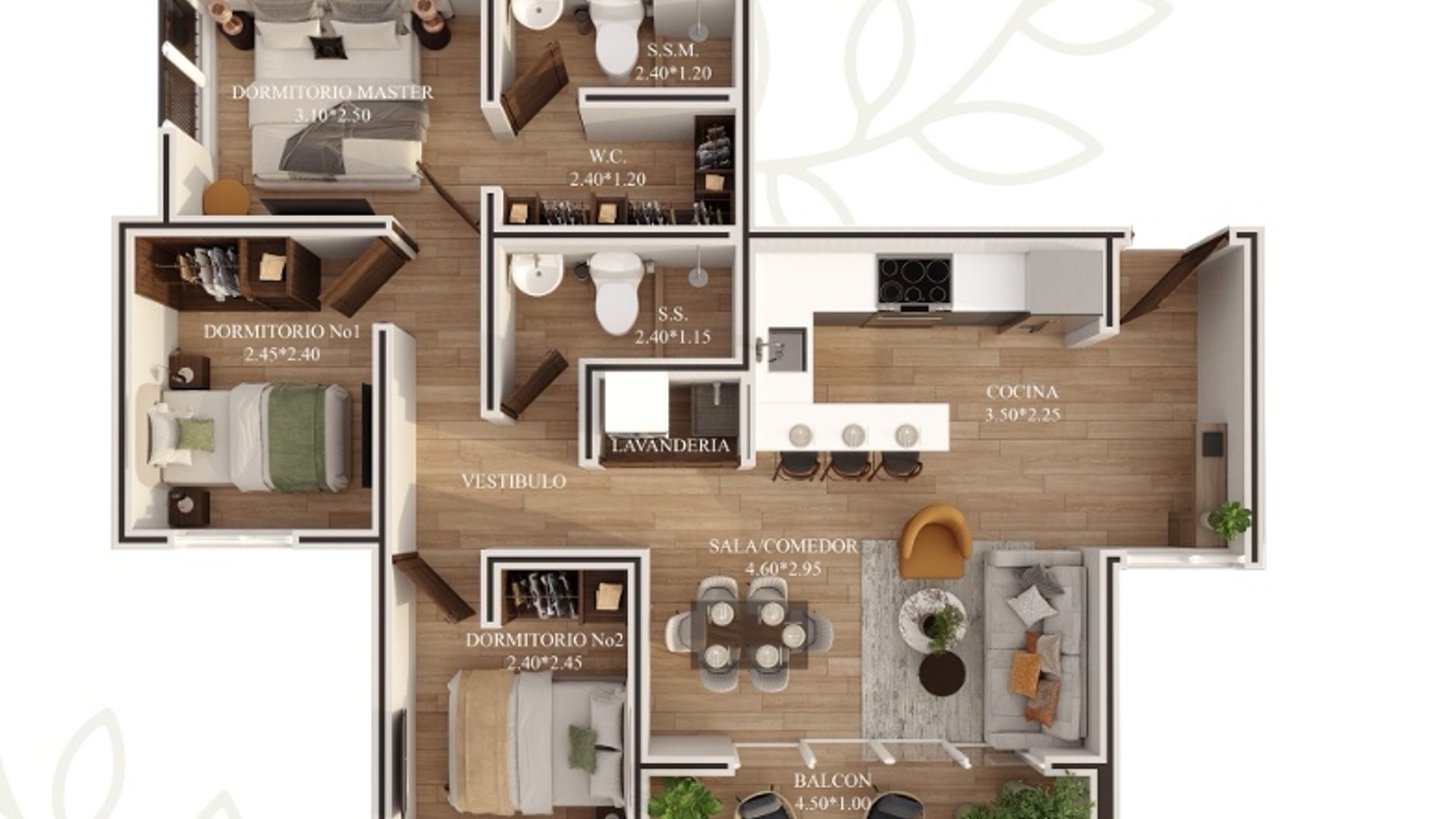 Vendo Apartamento  Tipo  " A y D " en Torre Paseo del Bosque