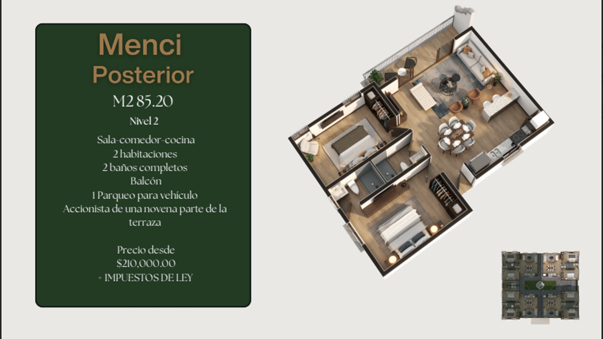 EXCLUSIVO APARTAMENTO EN LOS FRANCISCANOS ANTIGUA-MENCI