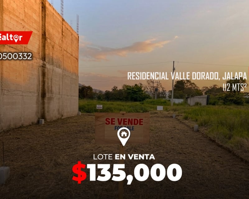 Lote en venta en Residencial Valle Dorado, Jalapa 