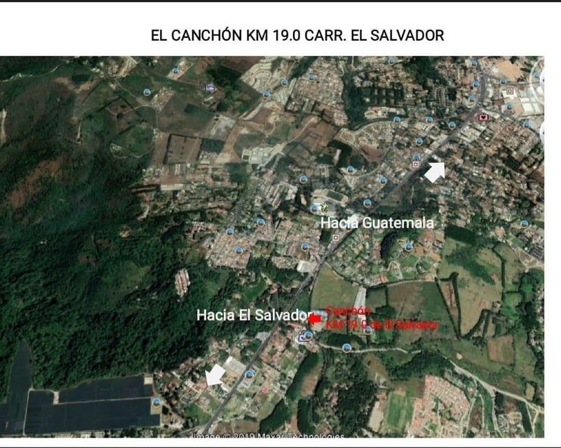 Terreno en Alquiler/Venta Canchón Km. 19 Carretera a El Salvador Ruta CA-1 Orien