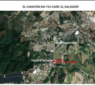 Terreno en Alquiler/Venta Canchón Km. 19 Carretera a El Salvador Ruta CA-1 Orien