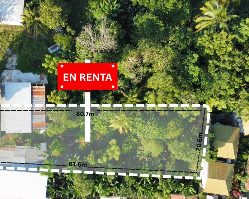 Terreno Comercial en Renta (Sobre Calle Principal) en Alta Verapáz