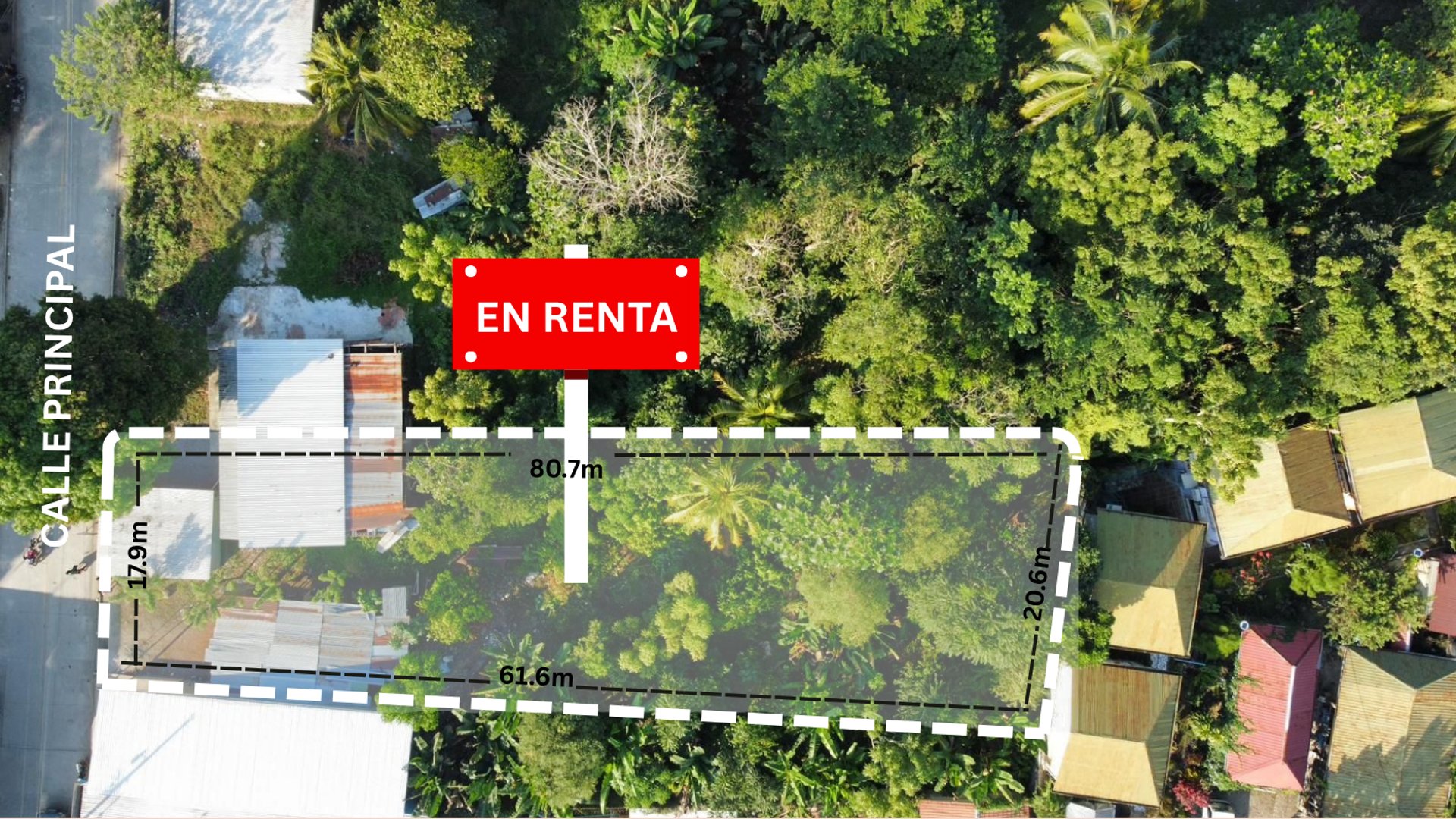 Terreno Comercial en Renta (Sobre Calle Principal) en Alta Verapáz