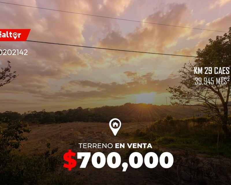Venta de terreno KM 29 CAES