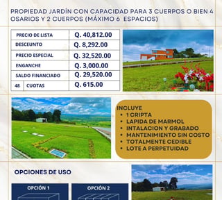 Terreno en cementerio en Venta en Fraijanes CAES
