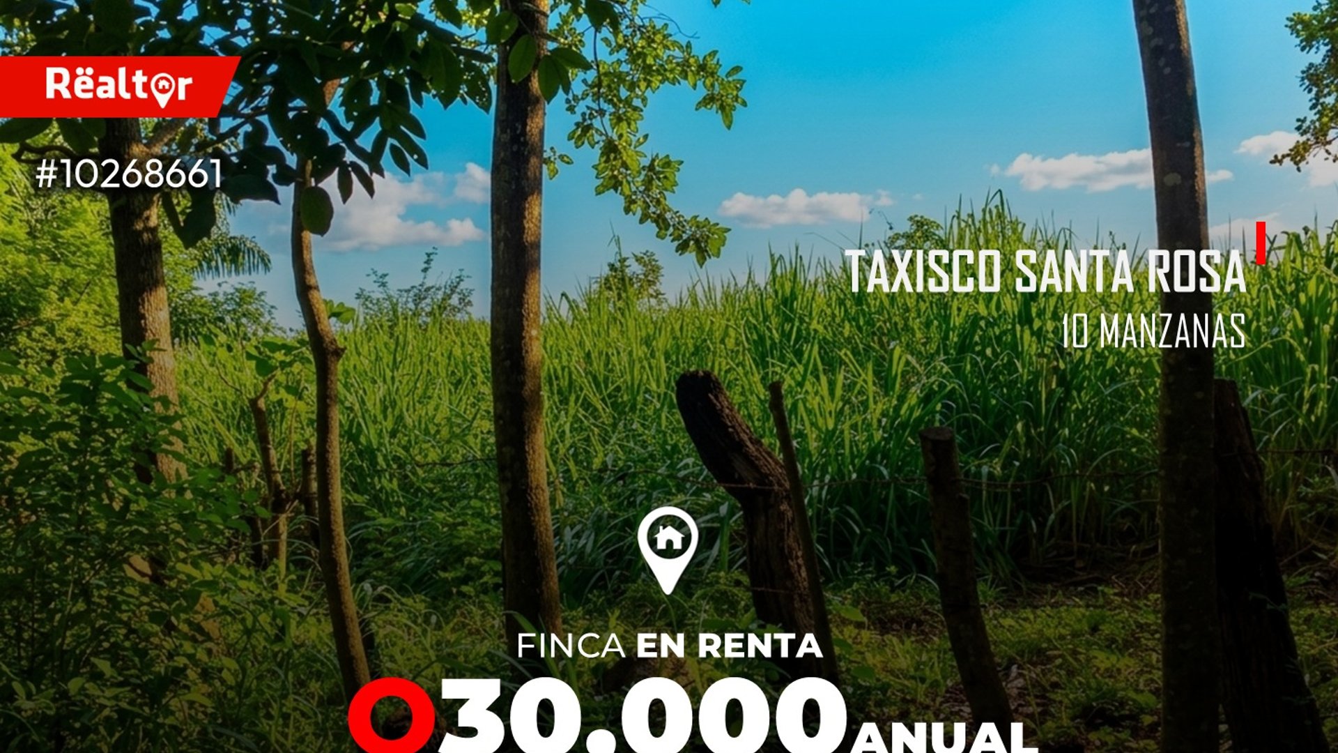 10 manzanas en renta en Taxisco Santa Rosa