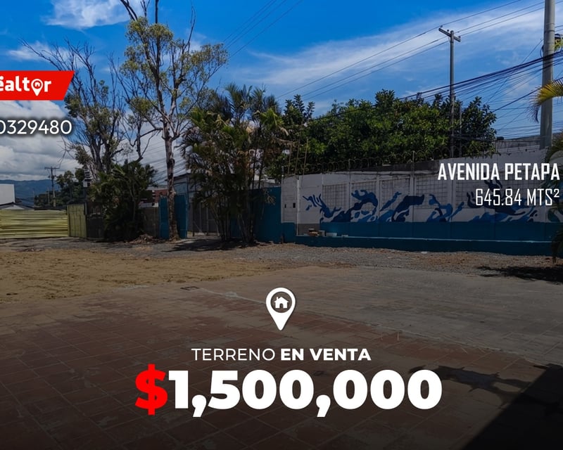 Terreno en venta Avenida Petapa 