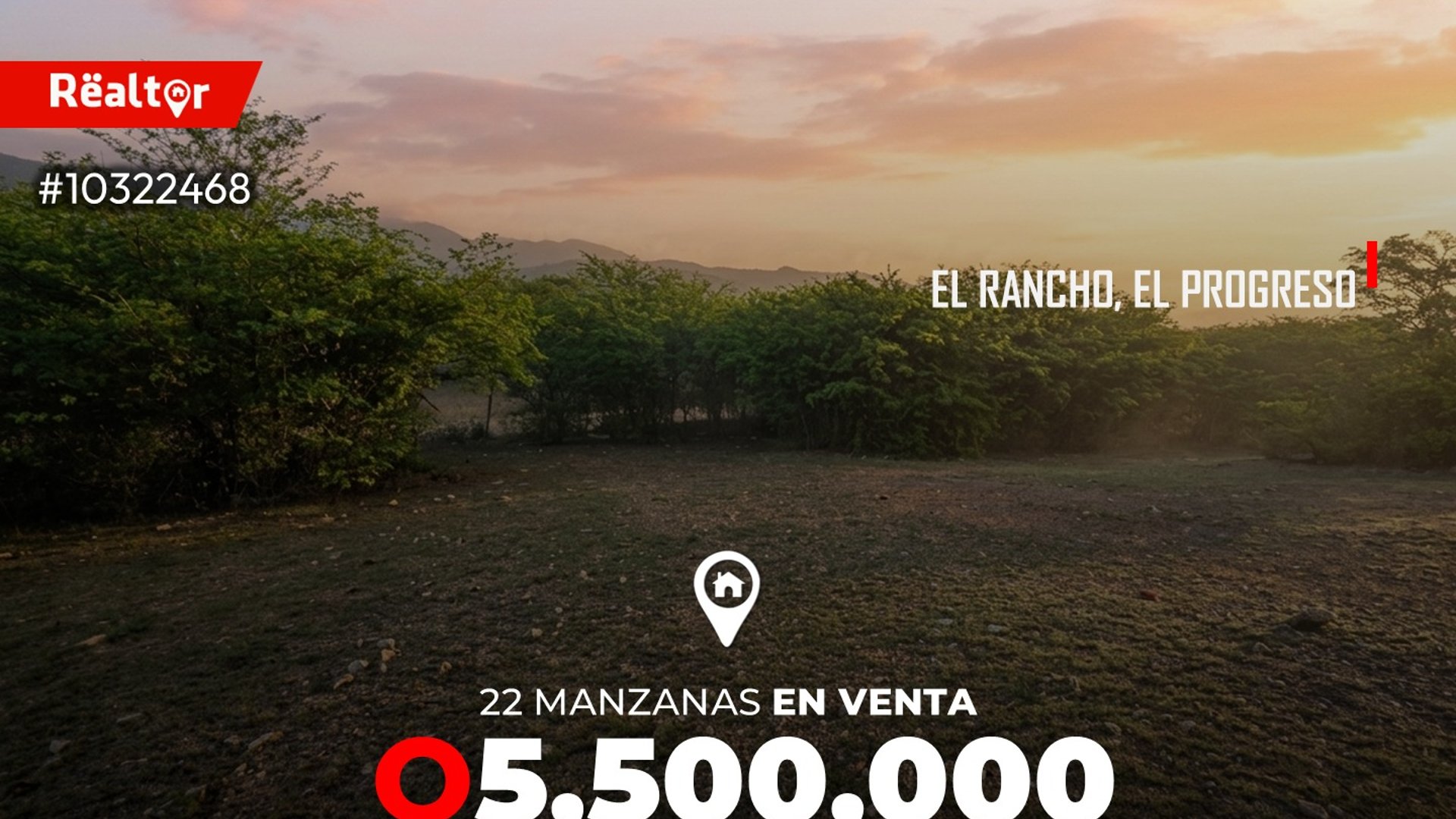 22 Manzanas en venta en El Rancho, El Progreso 