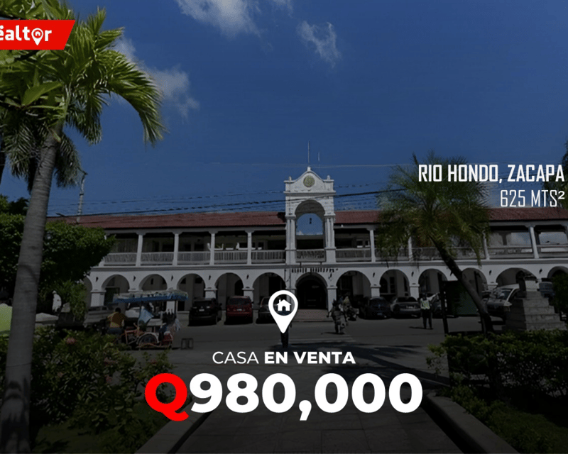 Casa en venta en Rio Hondo, Zacapa