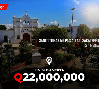 Finca en Venta en Santo Tomás Milpas Altas, Sacatepequez