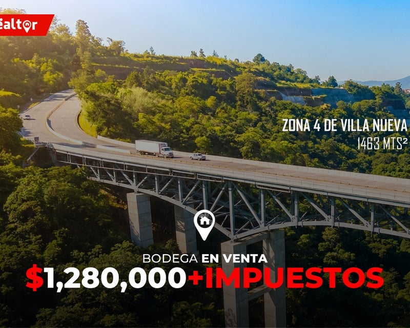 Bodega en venta en pinares del lago zona 4 villa nueva