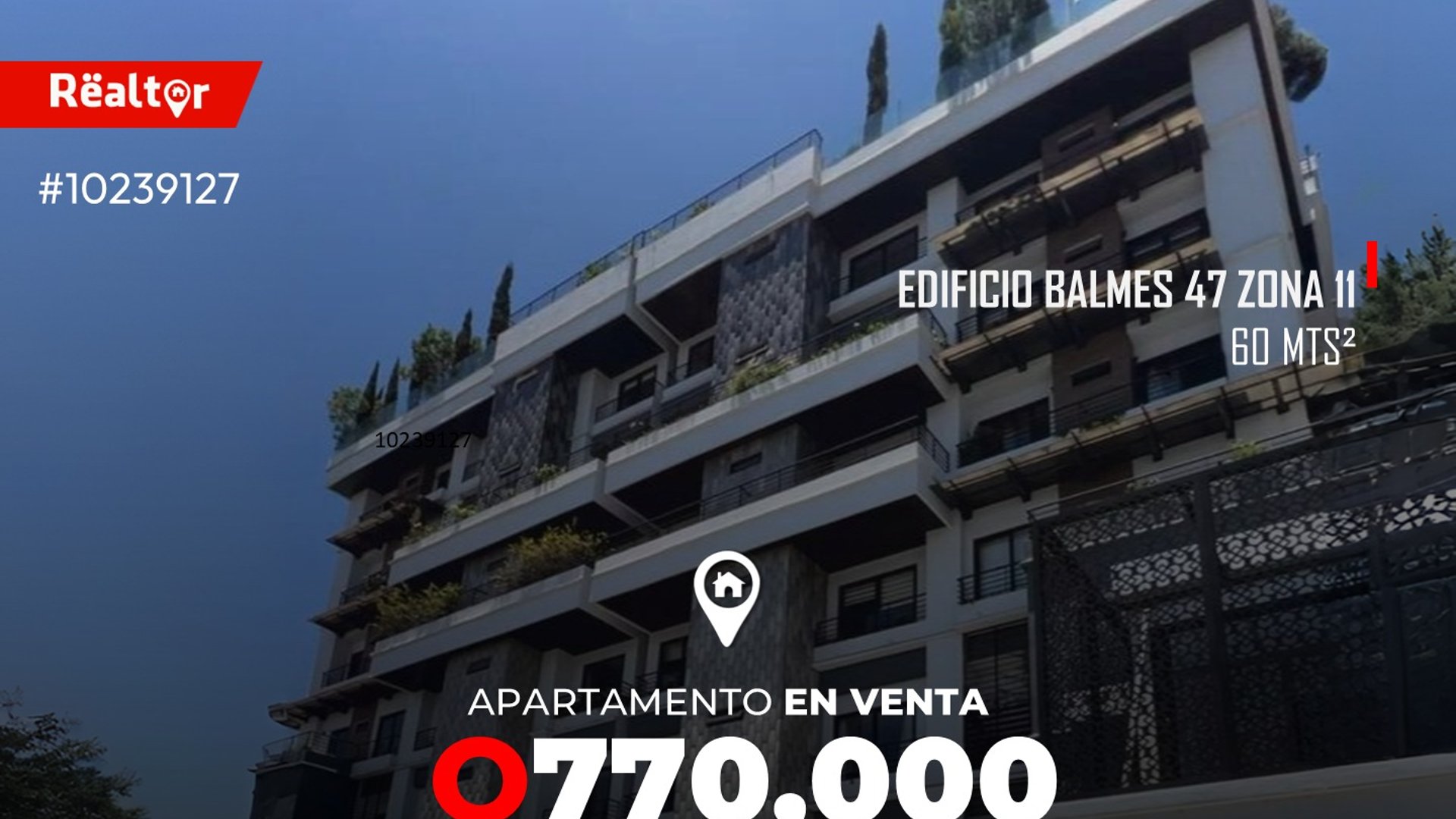 Apartamento en venta-renta en edificio Balmes 47 zona 11