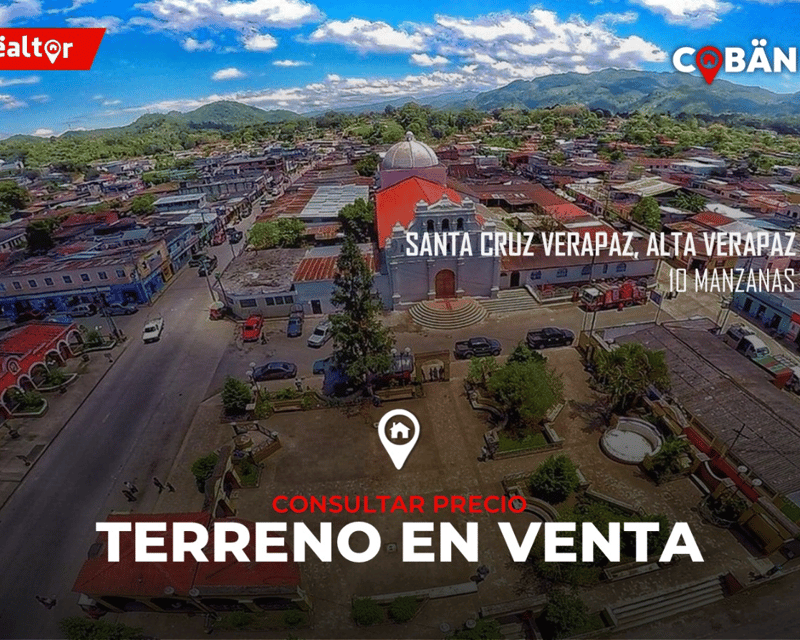 Terreno en Venta en Santa Cruz Verapaz, Alta Verapaz