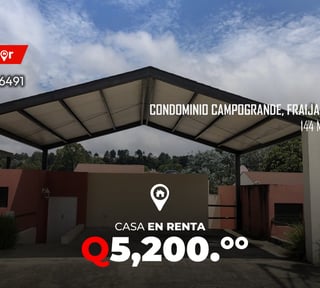 Casa en renta en Condominio Campogrande, Fraijanes