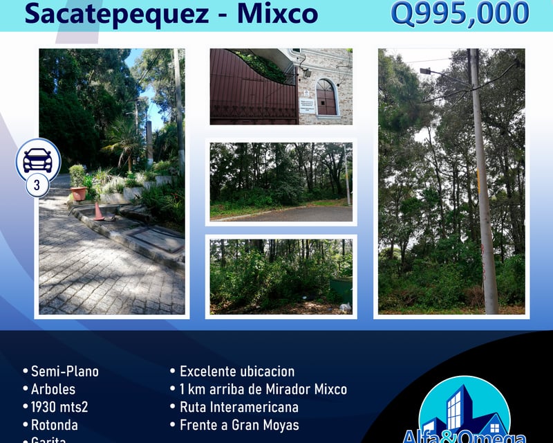 Terreno en Venta en San Lucas Sacatepequez - 1930 m2