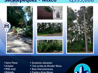 Terreno en Venta en San Lucas Sacatepequez - 1930 m2 - Image 1
