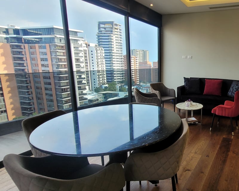 Apartamento en renta amueblado zona 14 Santa Ines del Parque Ref-6070