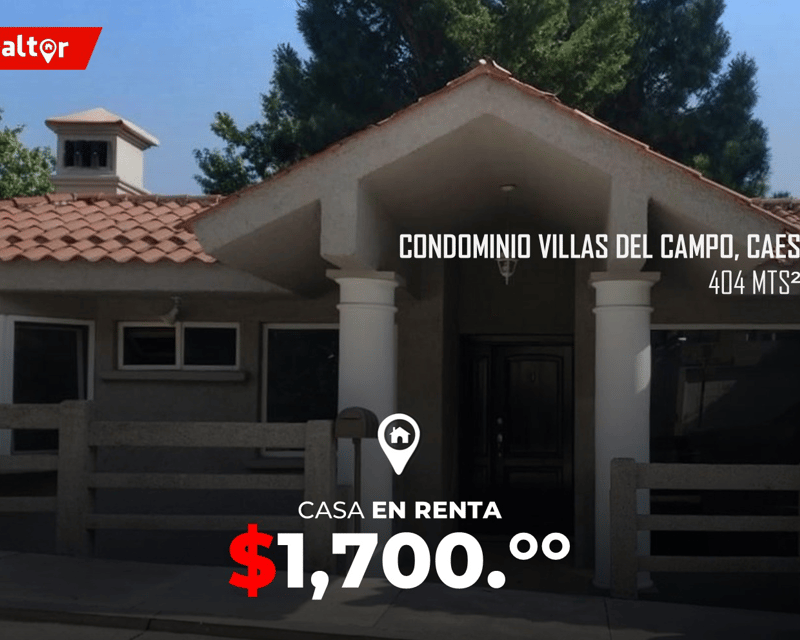 Casa en Renta en Condominio Villas del Campo, CAES