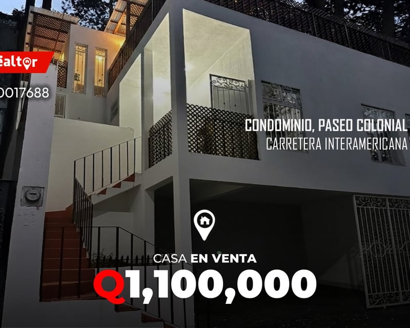 Casa en venta en Condominio Paseo Colonial Carretera Interamericana