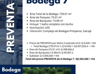 Venta de bodegas en Complejo Prósperas | Salcajá Quetzaltenango | 7 Bodegas diferentes tamaños - Image 26