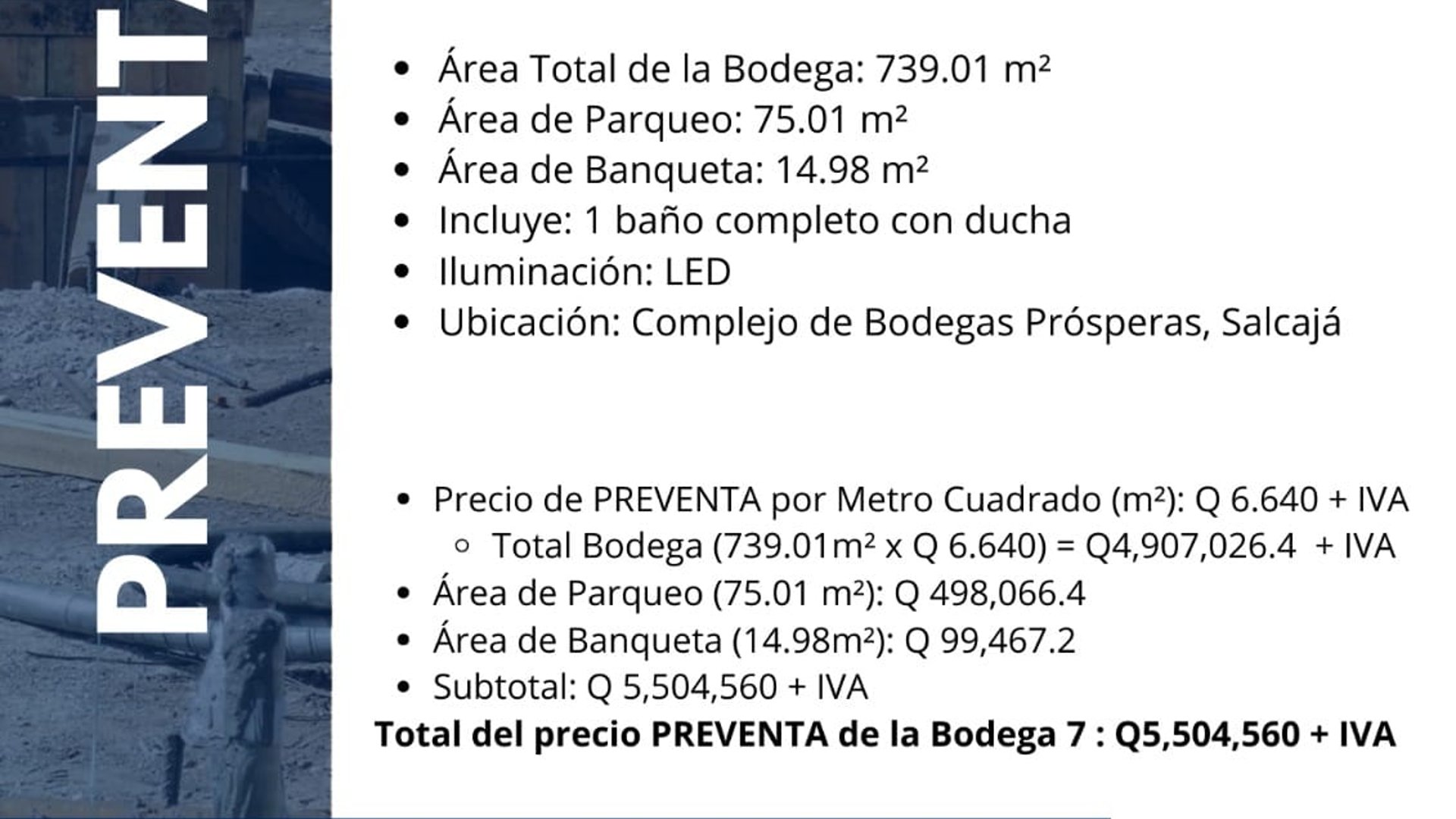 Venta de bodegas en Complejo Prósperas | Salcajá Quetzaltenango | 7 Bodegas diferentes tamaños - Miniatura 26