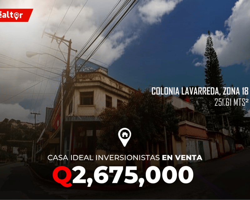 Casa en Venta en Colonia Lavarreda, zona 18