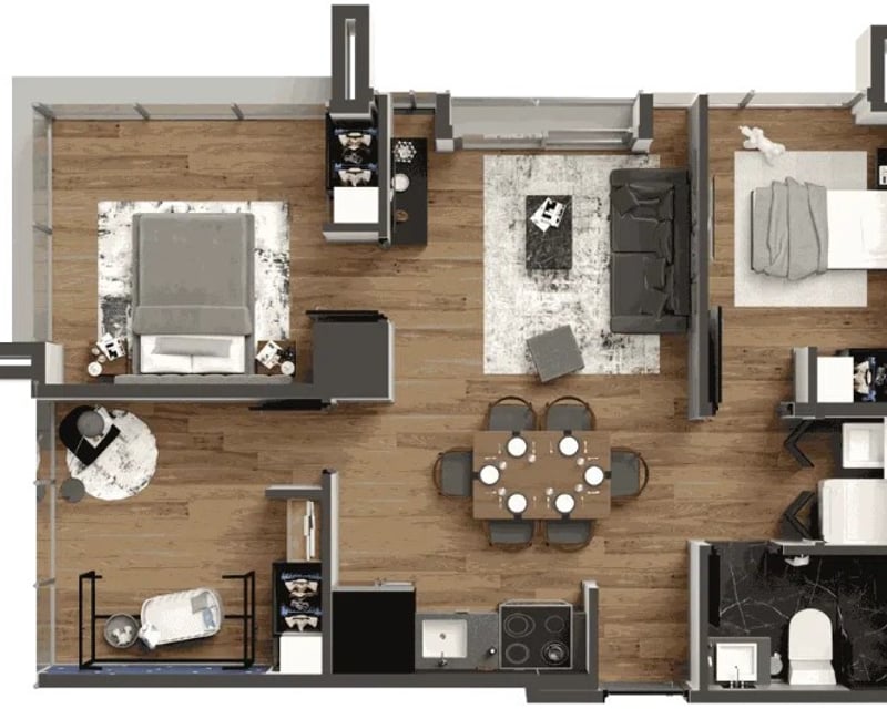 Apartamento nuevo en Venta en Villa Mariscal zona 11