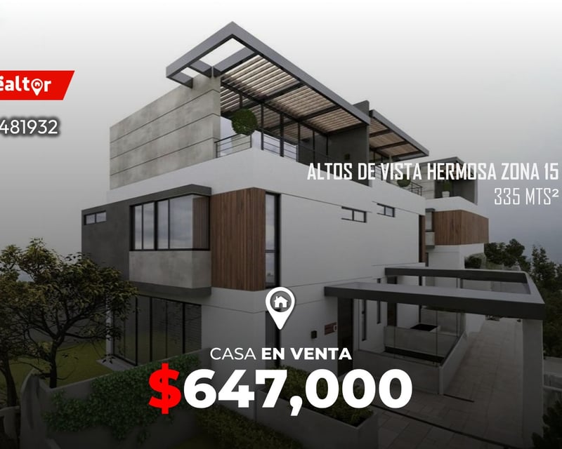Townhouse en Venta en Altos de Vista Hermosa, zona 15