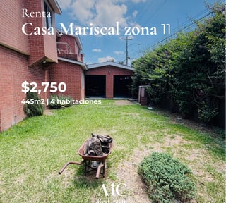 CASA EN RENTA, MARISCAL Z.11 445 MTS2, 4 DORMITORIOS