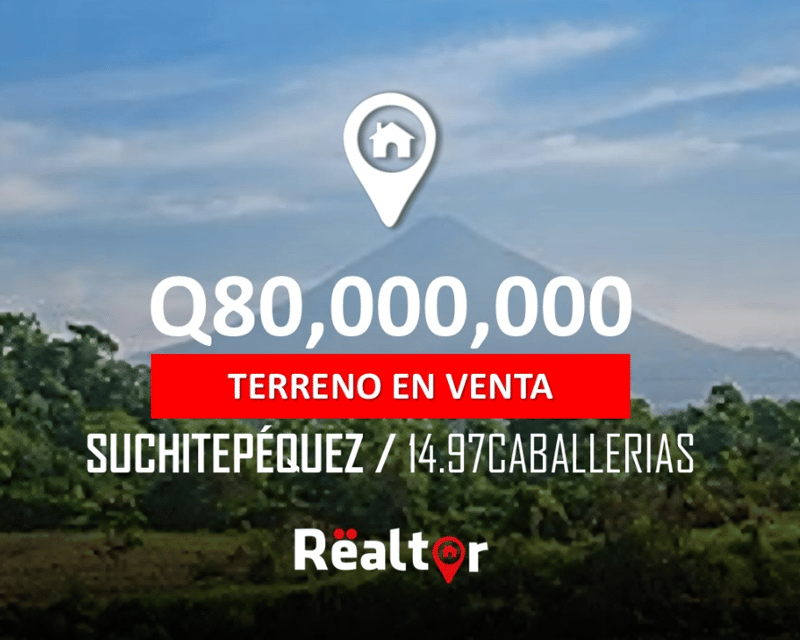 Terreno en Venta en Concepción la Grande, Depto. Suchitepéquez