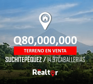 Terreno en Venta en Concepción la Grande, Depto. Suchitepéquez 