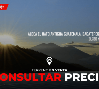 Terreno en Venta en Aldea El Hato Antigua Guatemala, Sacatepequez